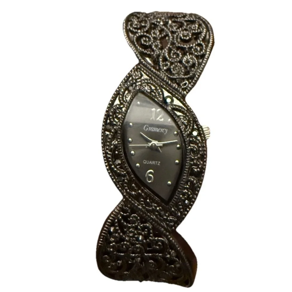 Gramercy Ornate Filigree Women's Quartz Watch‎ – Fresh Battery – Vintage Style